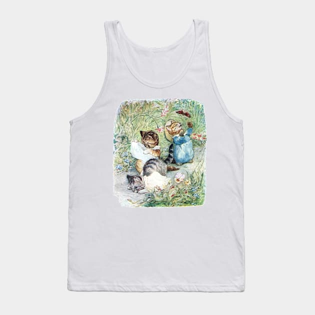 Tom, Moppet and Mittens Kitten - Beatrix Potter Tank Top by forgottenbeauty